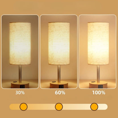 Astrid – Stilren sängbordslampa med touch-kontroll och laddningsfunktion